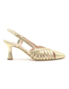 Melluso slingback elegante in pelle laminata